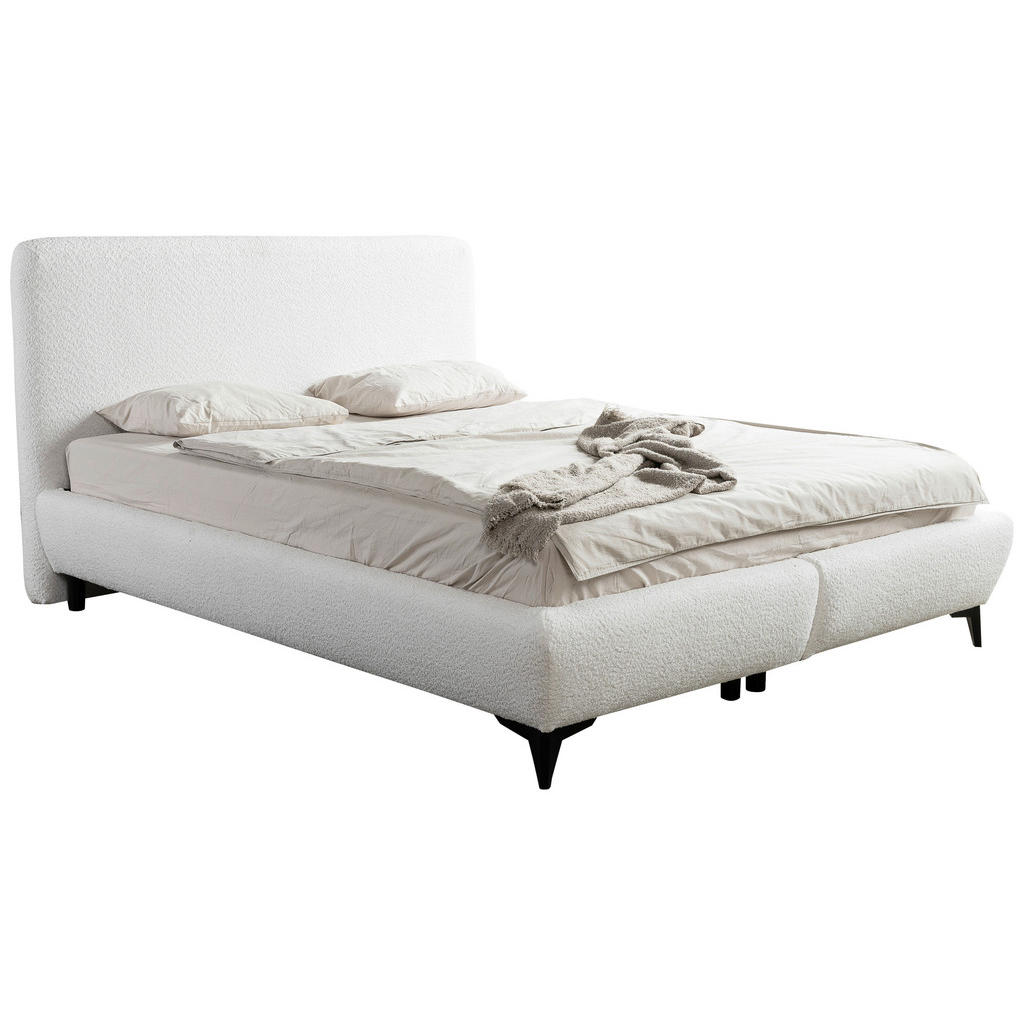 Thumbnail - Mid.you Polsterbett, Creme, Holz, Metall, Kiefer, 160x200 cm, Bettkasten, gepolstertes Kopfteil, in verschiedenen Größen...