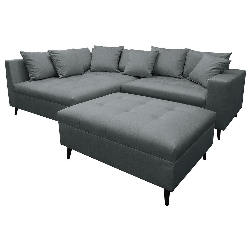 MID.YOU ROHOVÁ SEDAČKA, textil, tmavě šedá