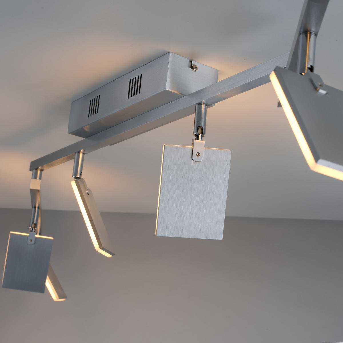 LED-STRAHLER PURE-MIRA 161/104/24 cm   - Alufarben, Design, Kunststoff/Metall (161/104/24cm) - Neuhaus PURE