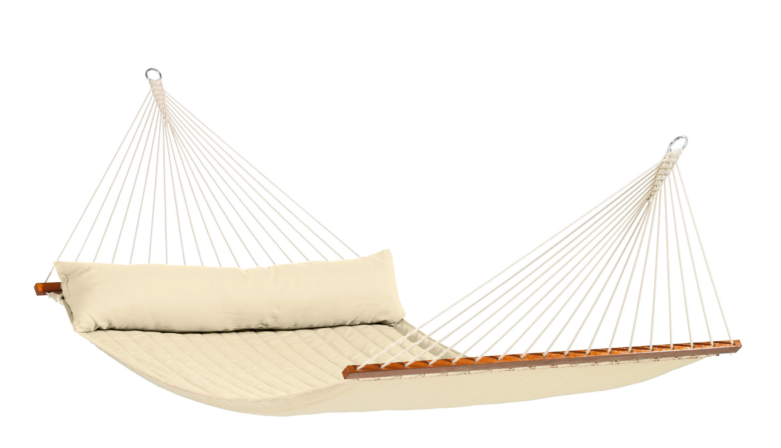 HÄNGEMATTE kingsize bar outd.  - Beige, KONVENTIONELL, Holz/Textil (140/400cm) - La Siesta