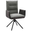 ARMLEHNSTUHL DREHBAR 360°  in Flachgewebe  - Dunkelgrau/Schwarz, Design, Textil/Metall (59/93/59cm) - Dieter Knoll