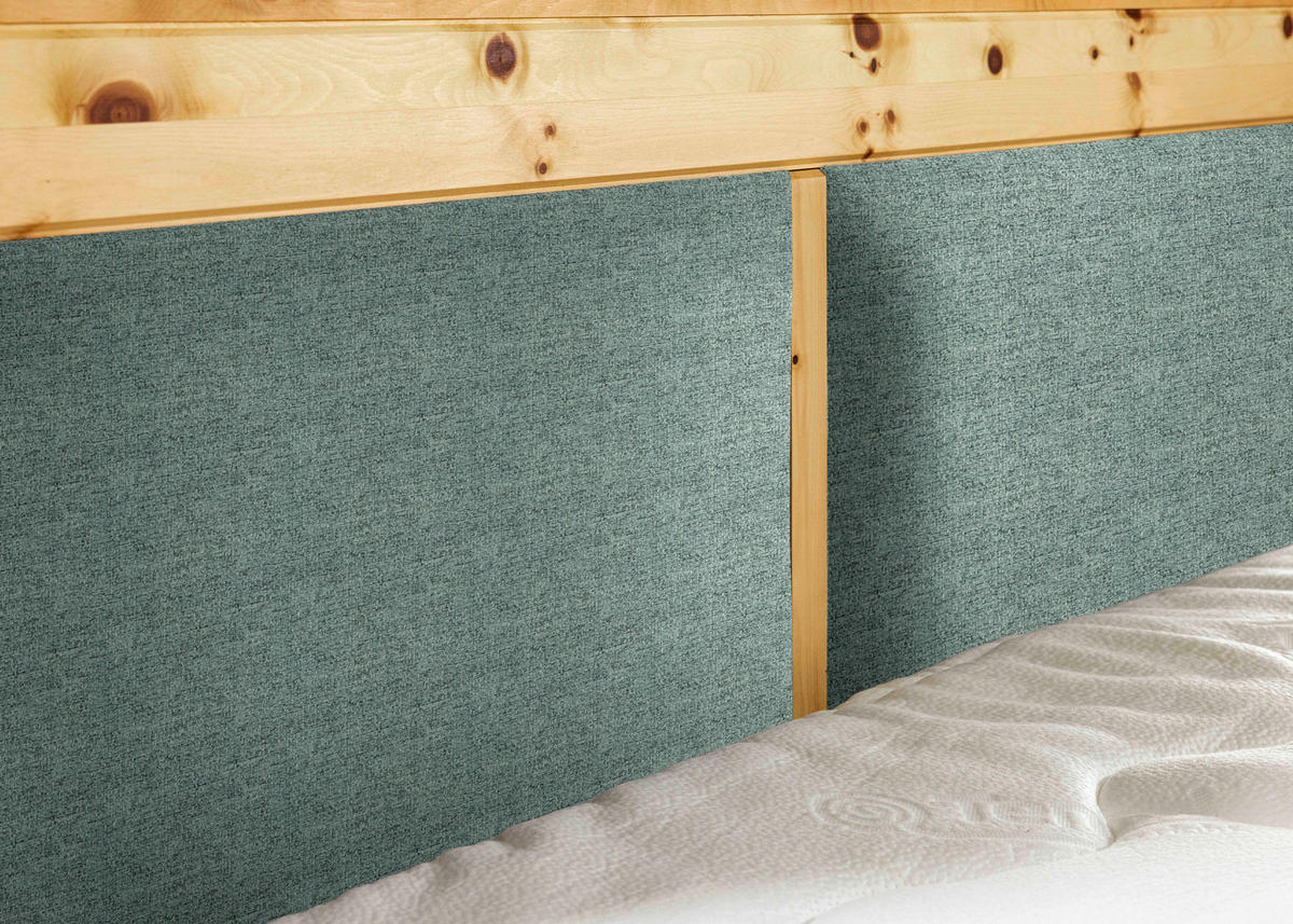 BOXSPRINGBETT 180/200 cm  in Mintgrün  - Mintgrün, Natur, Holz/Textil (180/200cm) - Linea Natura