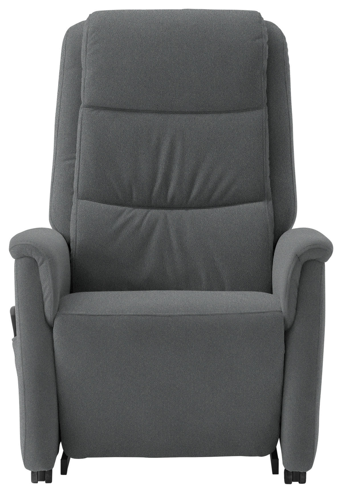 FERNSEHSESSEL Mikrofaser Grau  - Schwarz/Grau, Konventionell, Kunststoff/Textil (70/107/88cm) - Livetastic