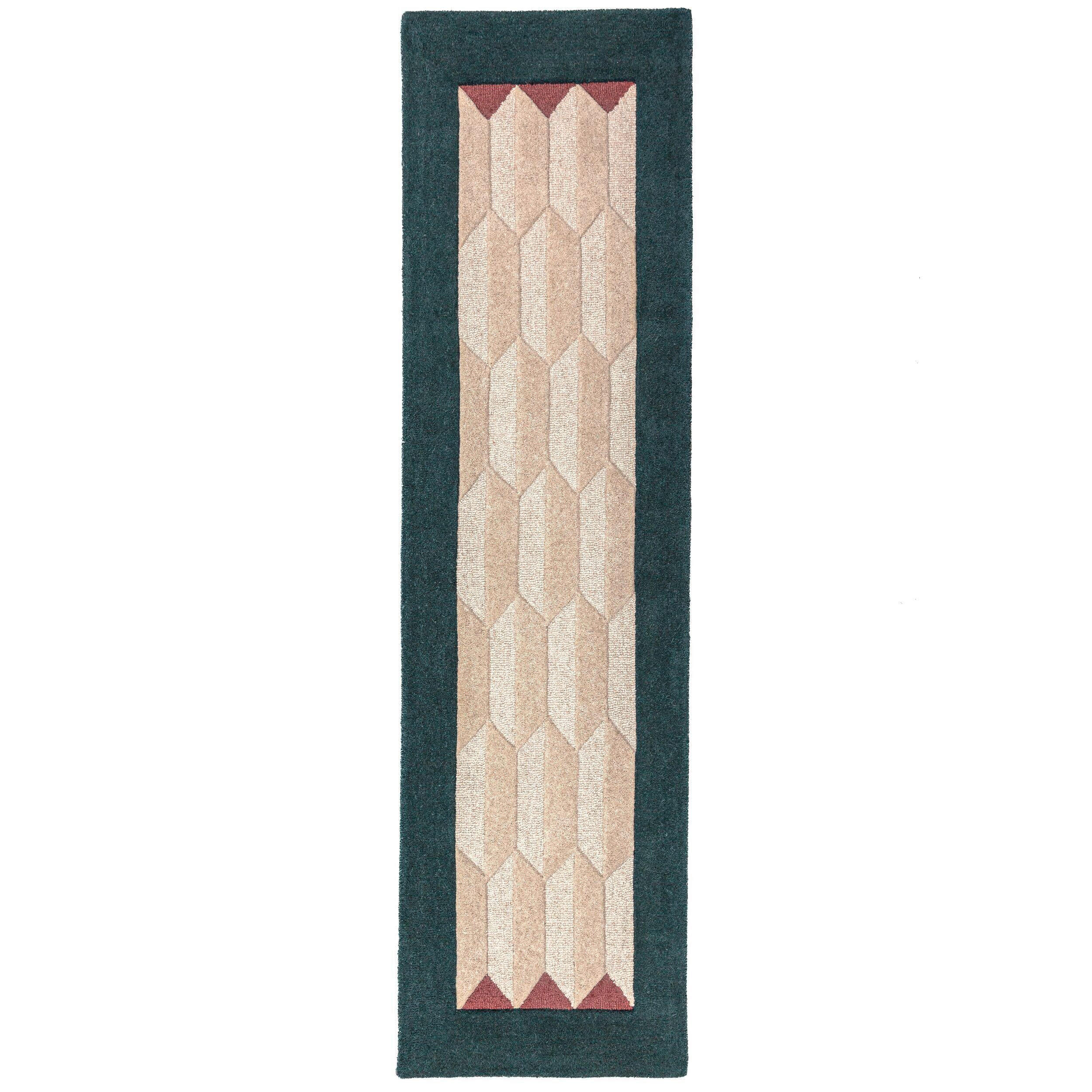 LÄUFER 60/230 cm Apex  - Petrol, Basics, Textil (60/230cm) - Flair Rugs