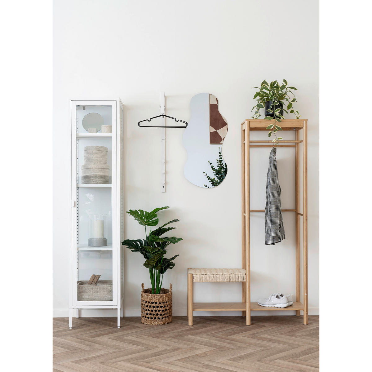 KLEIDERSTANGE 95/165/36 cm  - Naturfarben, Design, Holz (95/165/36cm) - MID.YOU