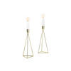 KERZENHALTER-SET - Goldfarben, Basics, Metall (9,5/24,2cm) - Echtwerk