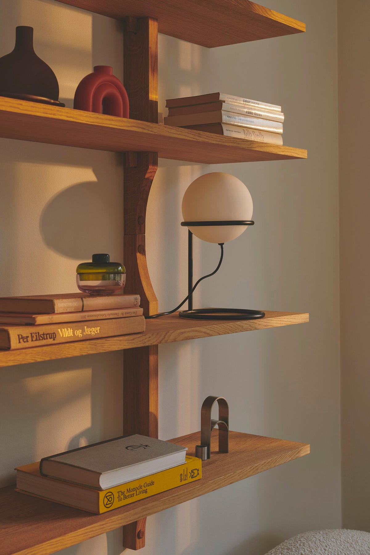 TISCHLEUCHTE Wilson 30.8/18/18 cm  - Schwarz, Design, Glas (30.8/18/18cm) - Nordlux