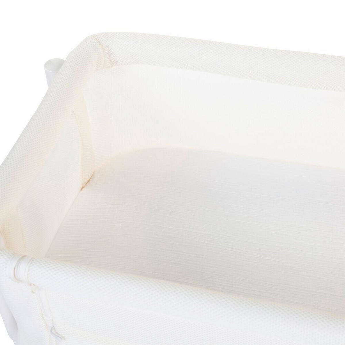 BEISTELLBETT   - Weiß/Naturfarben, KONVENTIONELL, Holz/Kunststoff (97/64/85cm) - Childhome