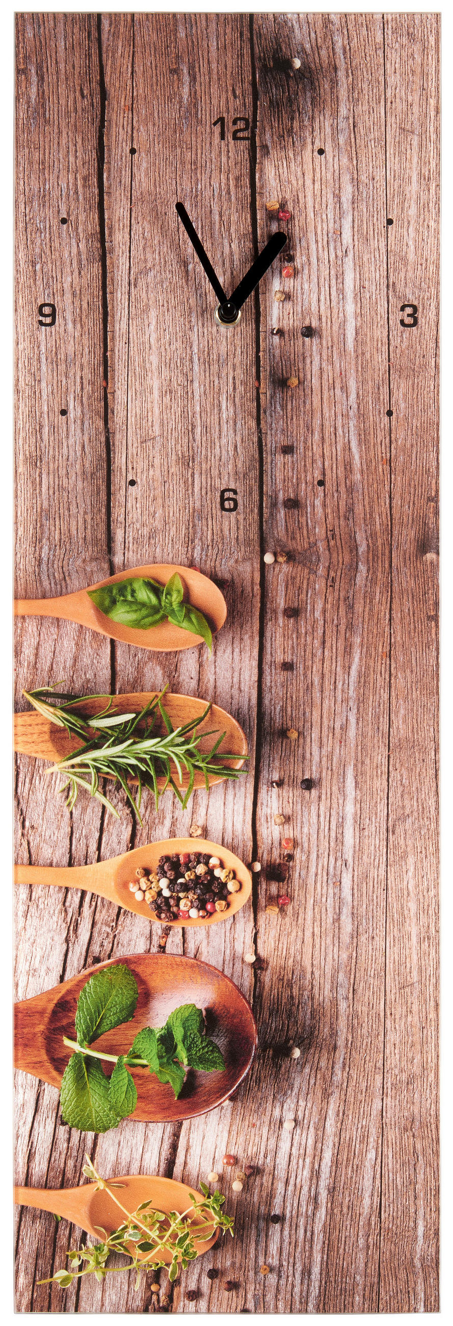 NÁSTĚNNÉ HODINY vícebarevná 20/60 cm - vícebarevná, Basics, sklo (20/60cm) - Euroart