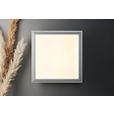 LED-DECKENLEUCHTE 12 W    30/30/6 cm  - Silberfarben/Weiß, Basics, Kunststoff/Metall (30/30/6cm) - Boxxx