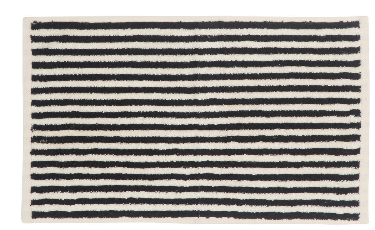 SET GÄSTHANDDUKAR svart, ecru 2 delar 30/50 cm  - svart/ecru, Klassisk, textil (30/50cm) - Dieter Knoll