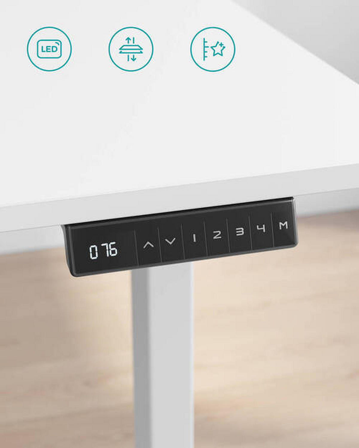 SCHREIBTISCHBEINE  in Weiß  - Weiß, Basics, Metall (107,5-175/69-115/60cm) - Boxxx