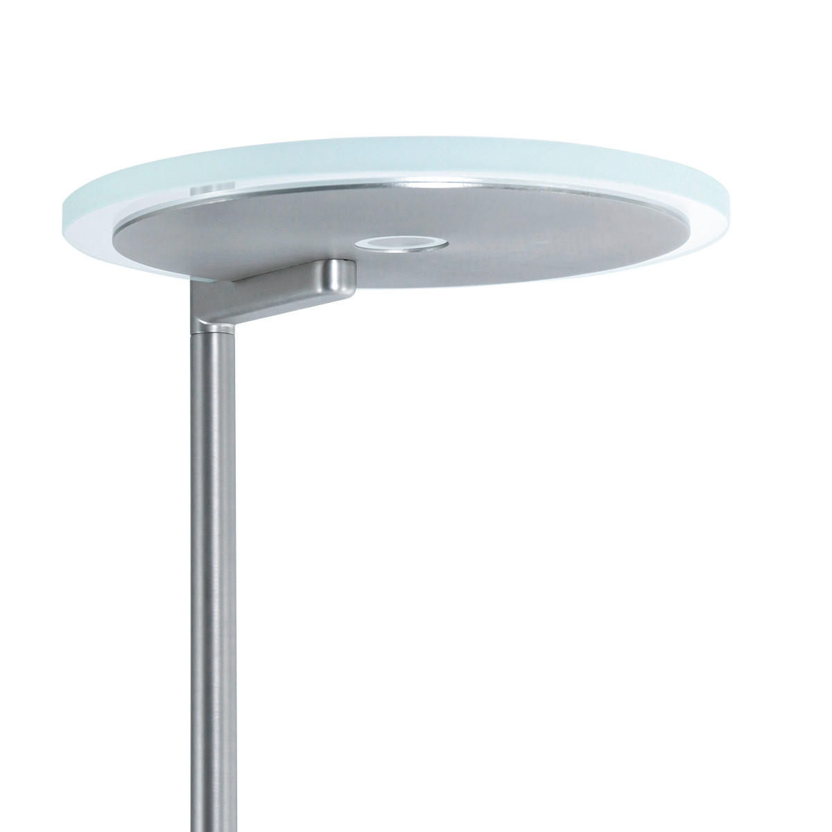 STEHLEUCHTE 58/27/185 cm    - Edelstahlfarben, Design, Glas/Metall (58/27/185cm)