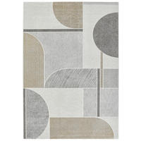 WEBTEPPICH 160/230 cm Valencia Grau, Goldfarben, Hellgrau  - Goldfarben/Hellgrau, Design, Textil (160/230cm)