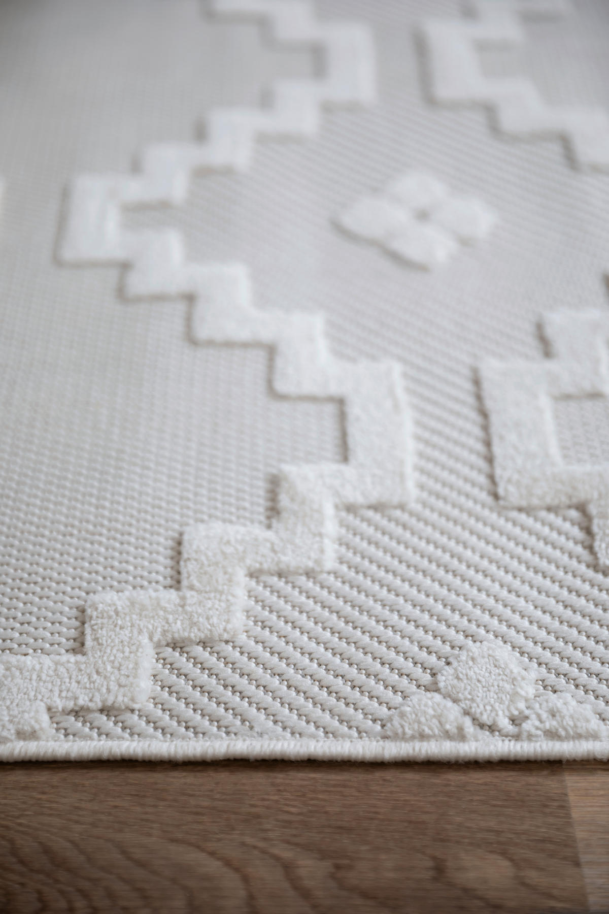 WEBTEPPICH 133/190 cm Summer Creme  - Creme, KONVENTIONELL, Textil (133/190cm) - Schöner Wohnen