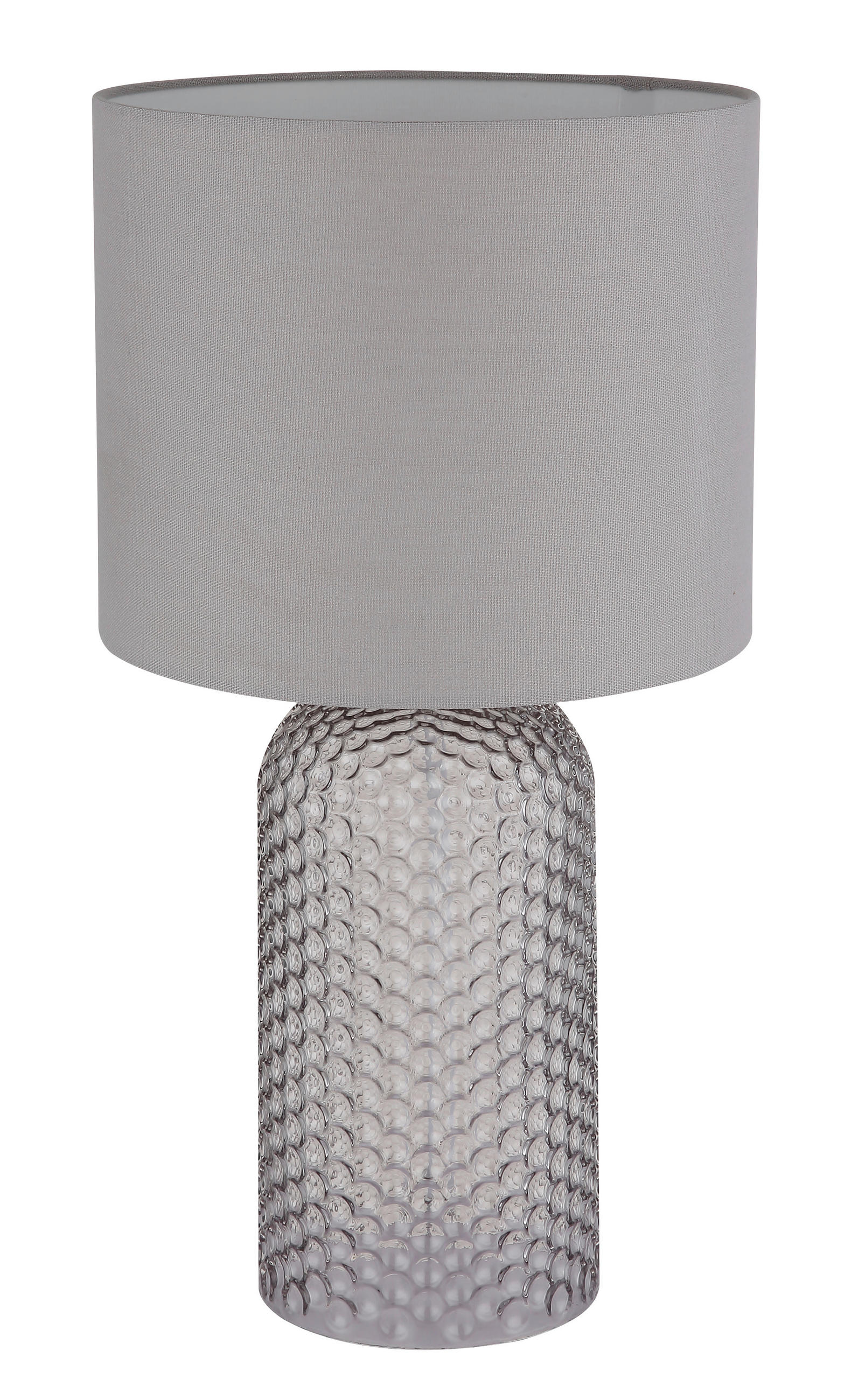 TISCHLEUCHTE 26,5/50 cm   - Weiß/Grau, Basics, Glas/Kunststoff (26,5/50cm) - Globo