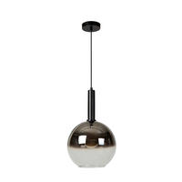 HÄNGELEUCHTE Marius 30/30/150 cm  - Schwarz, Design, Glas (30/30/150cm) - Lucide