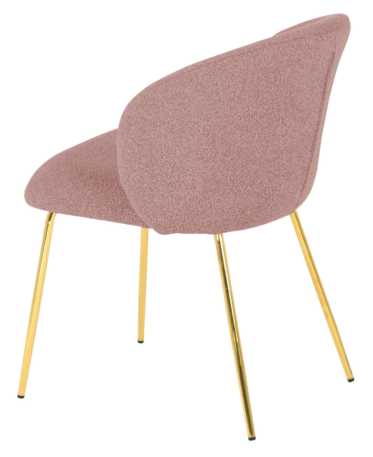 STOLICA  pink       - pink/zlatna, Moderno, drvo/metal (56/78/58cm) - Mömax