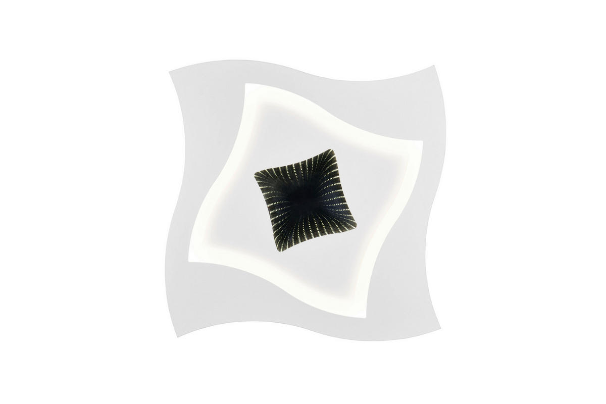 Plafonieră Cu Led - alb, Design, metal (50/50/6cm)