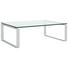COUCHTISCH in Metall, Glas 120/80/38 cm - Klar/Grau, Design, Glas/Metall (120/80/38cm) - Rolf Benz COUCHTISCH in Metall, Glas 120/80/38 cm - Klar/Grau, Design, Glas/Metall (120/80/38cm) - Rolf Benz