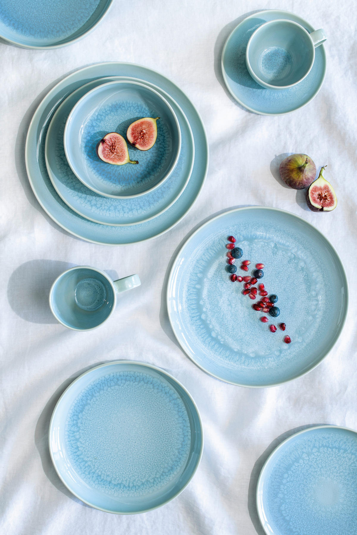 UNTERTASSE CRAFTED BLUEBERRY  15 cm   - Hellblau, Basics, Keramik (15cm) - like.Villeroy & Boch