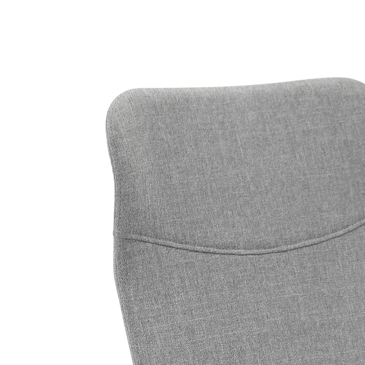 OTOČNÁ ŽIDLE, tkaná látka, světle šedá - černá/světle šedá, Design, kov/textil (60/109-119/61,5cm) - MID.YOU