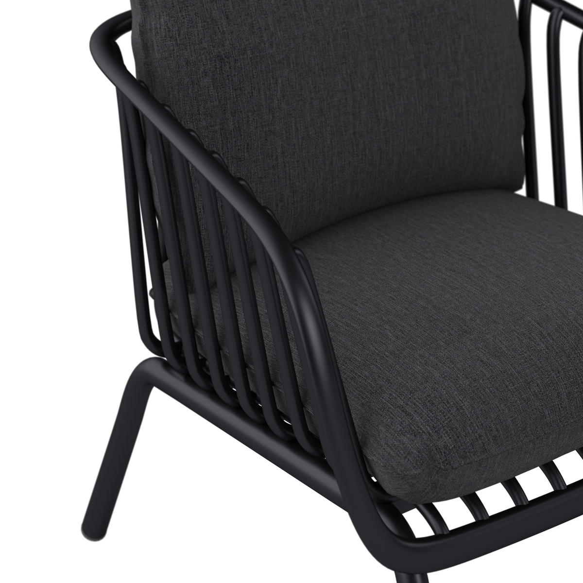 GARTENSET Webstoff Eisen  - Grau, MODERN, Kunststoff/Textil - Ambia Garden