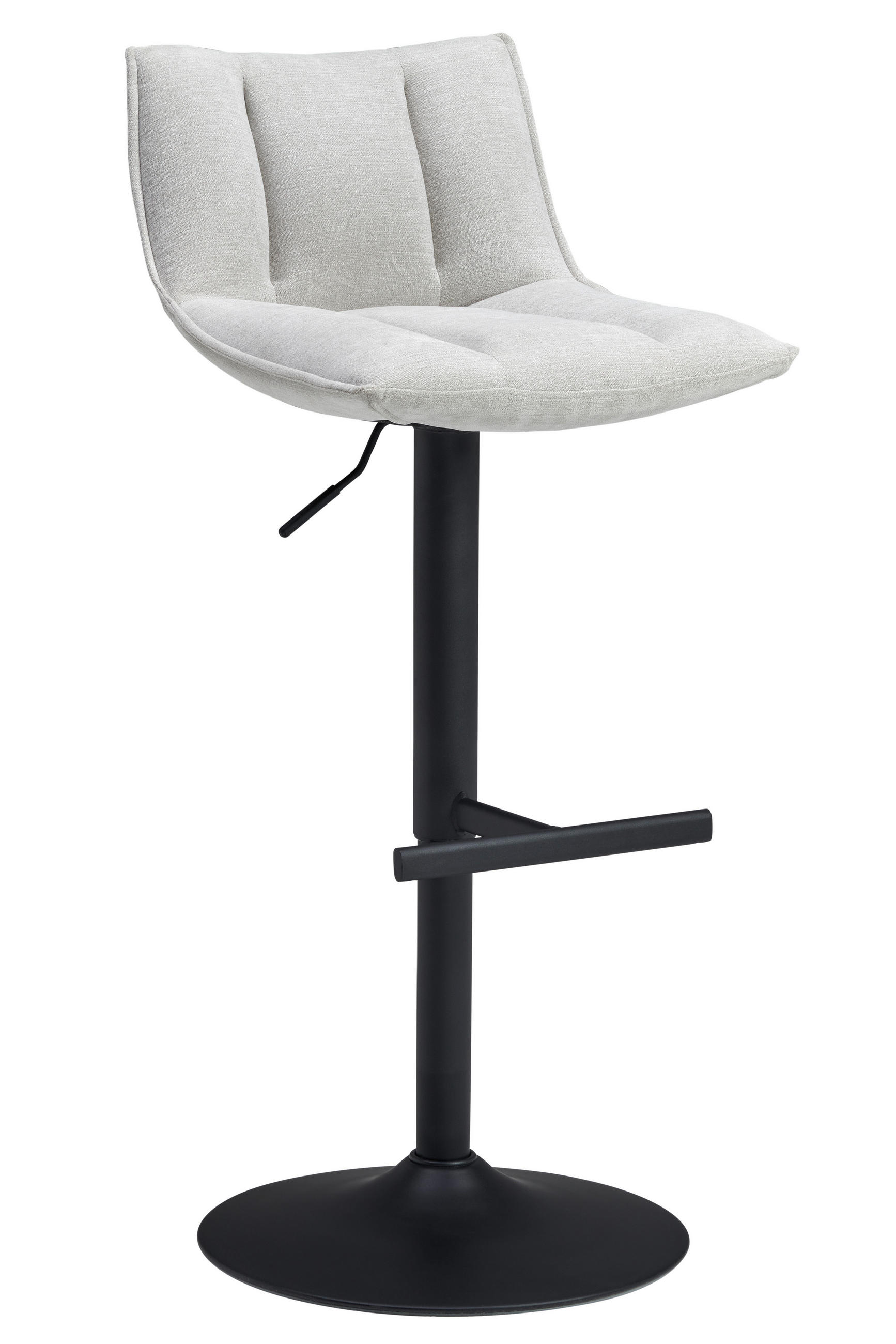 BARSKI STOL, bež  - črna/bež, Moderno, kovina/tekstil (46/87-108/52cm) - MID.YOU