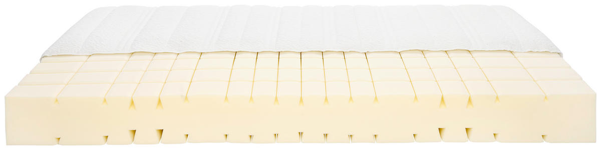 Kaltschaummatraze MATRIX 80/200 cm, Höhe ca.: 21 cm, H4 = sehr fest, 7-Zonen - Weiß, Textil (80/200cm) - Sembella