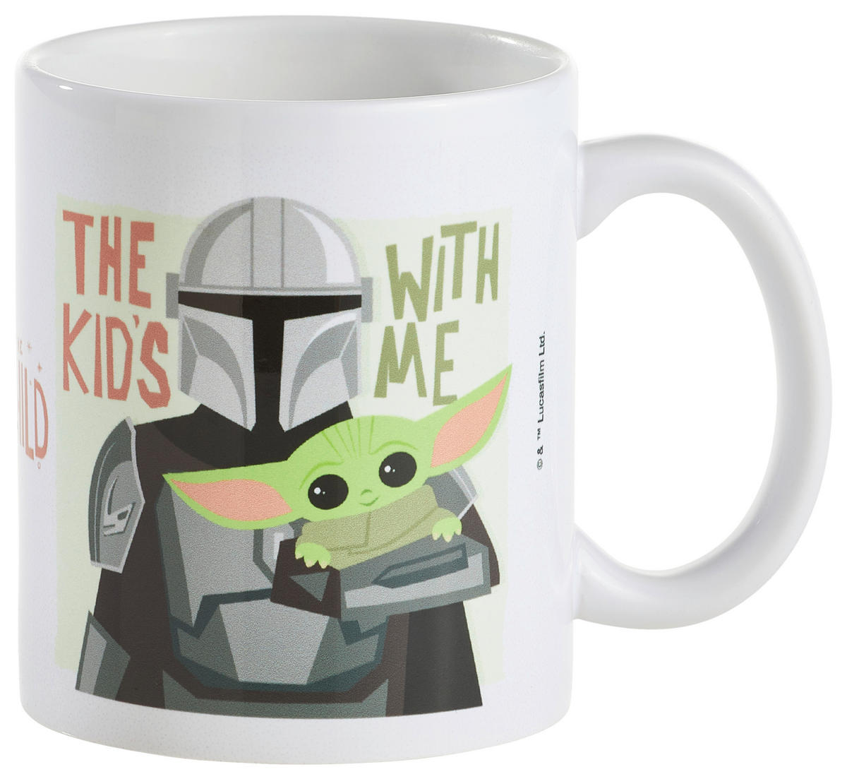 TASSE Mandalorian 315 ml  - Weiß, Basics, Keramik (12/8,7/10,5cm) - Star Wars