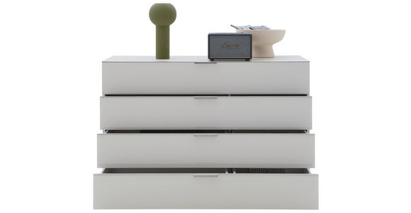 SIDEBOARD in 121/82/42 cm - Chromfarben/Champagner, Design, Glas/Holzwerkstoff (121/82/42cm) - Dieter Knoll