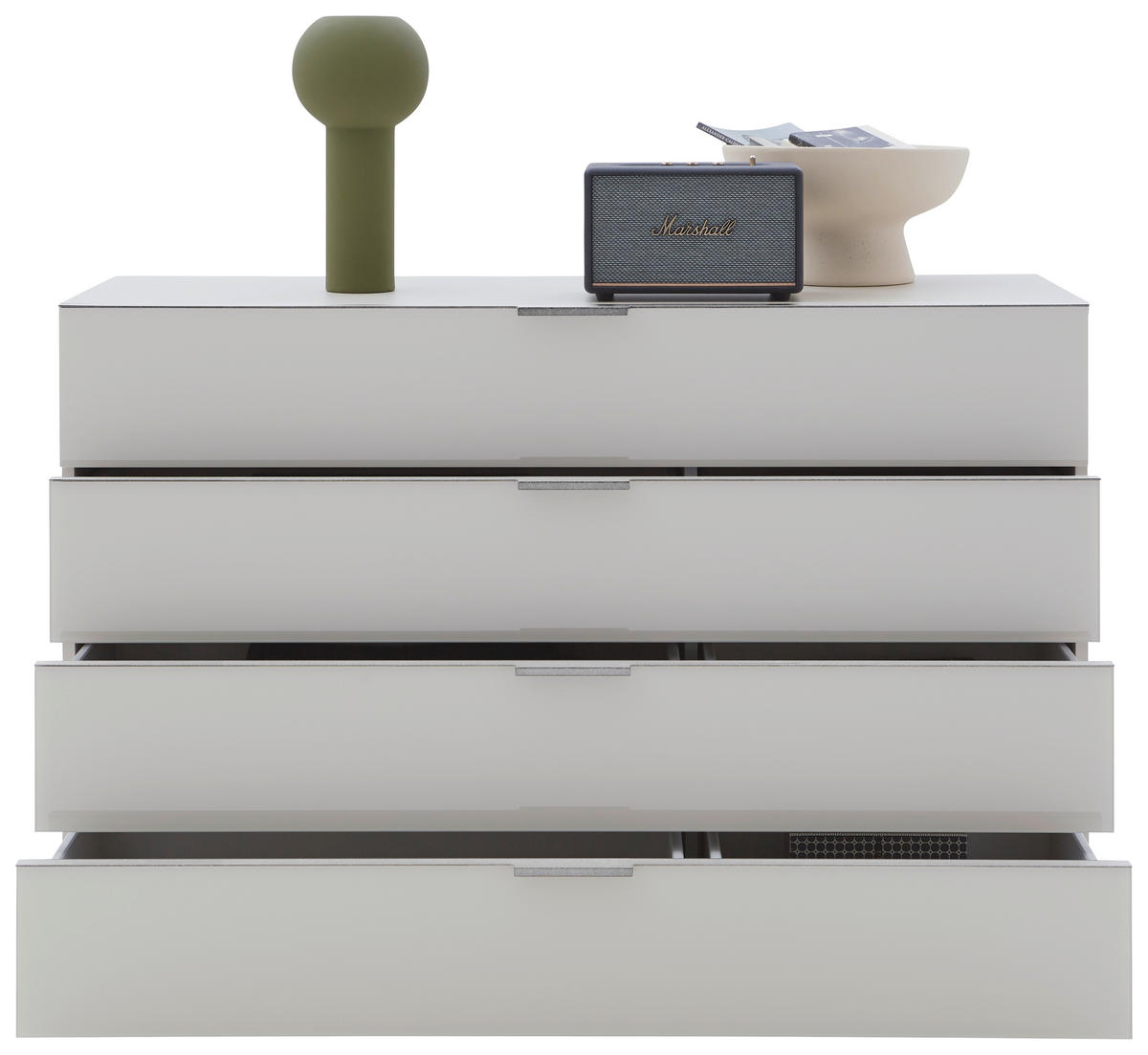 SIDEBOARD  in 121/82/42 cm  - Chromfarben/Champagner, Design, Glas/Holzwerkstoff (121/82/42cm) - Dieter Knoll