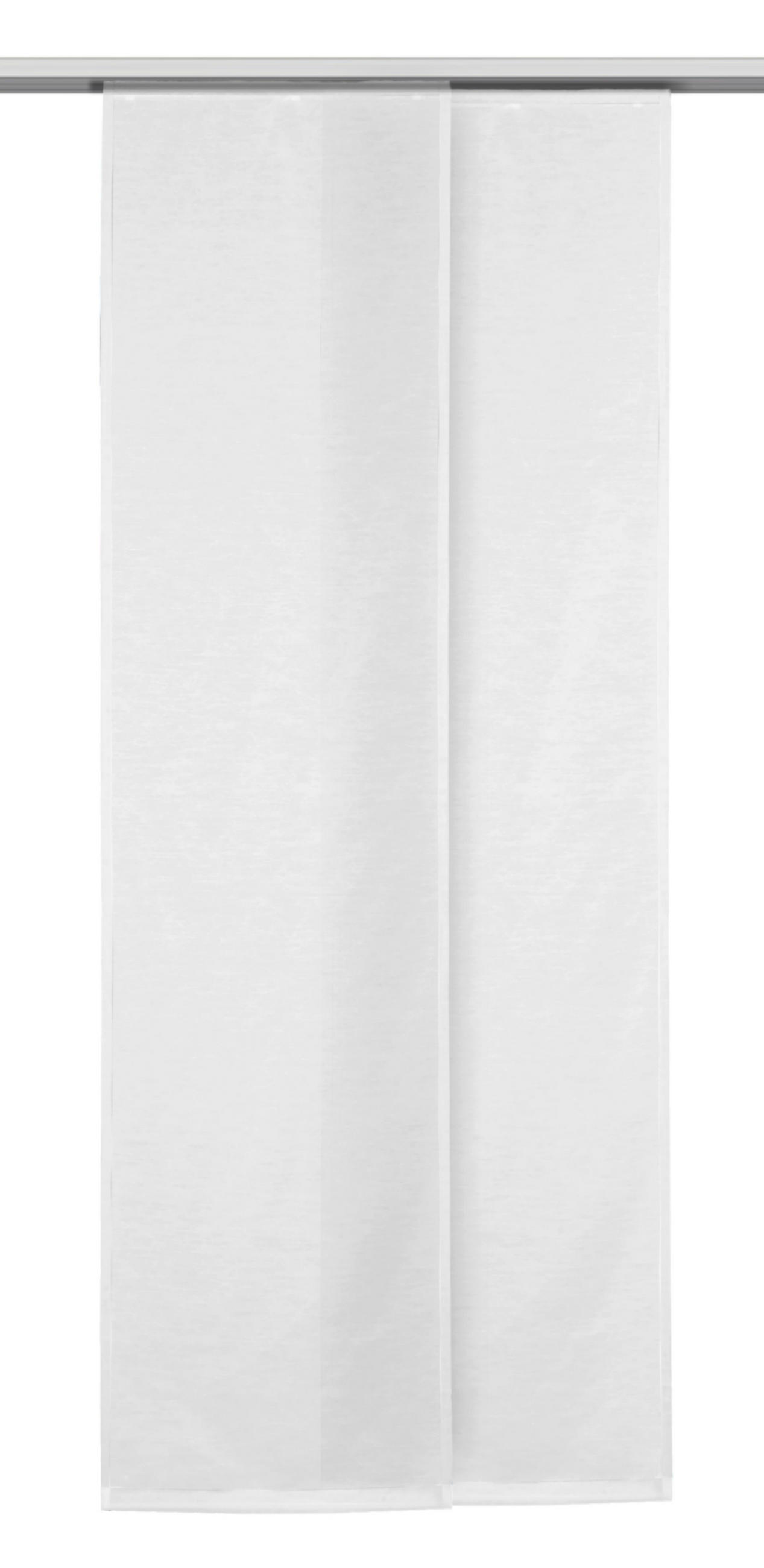 PANEL ZAVESA bela - bela, Konvencionalno, tekstil (60/245cm) - Esposa