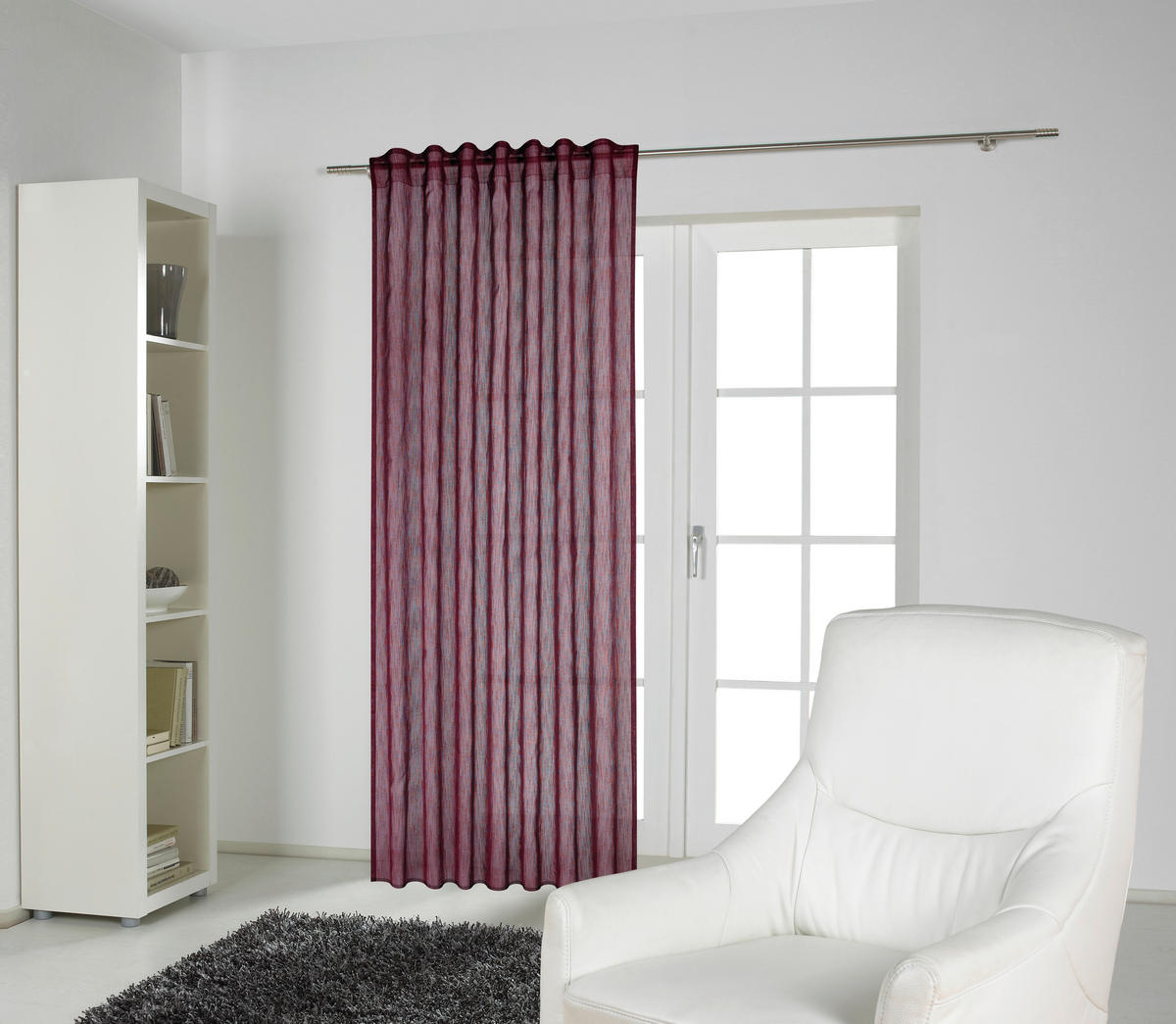 GOTOVA ZAVESA ružičasta - ružičasta, Konvencionalno, tekstil (140/245cm) - Esposa