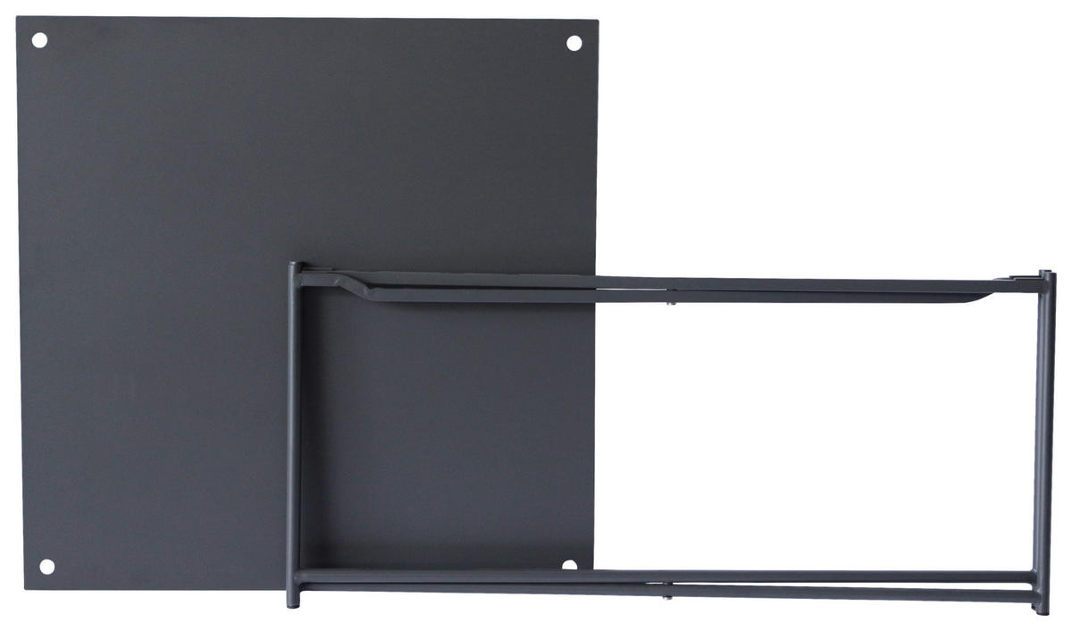 COUCHTISCH 70/70/42 cm quadratisch Anthrazit  - Anthrazit, Design, Metall (70/70/42cm) - Xora