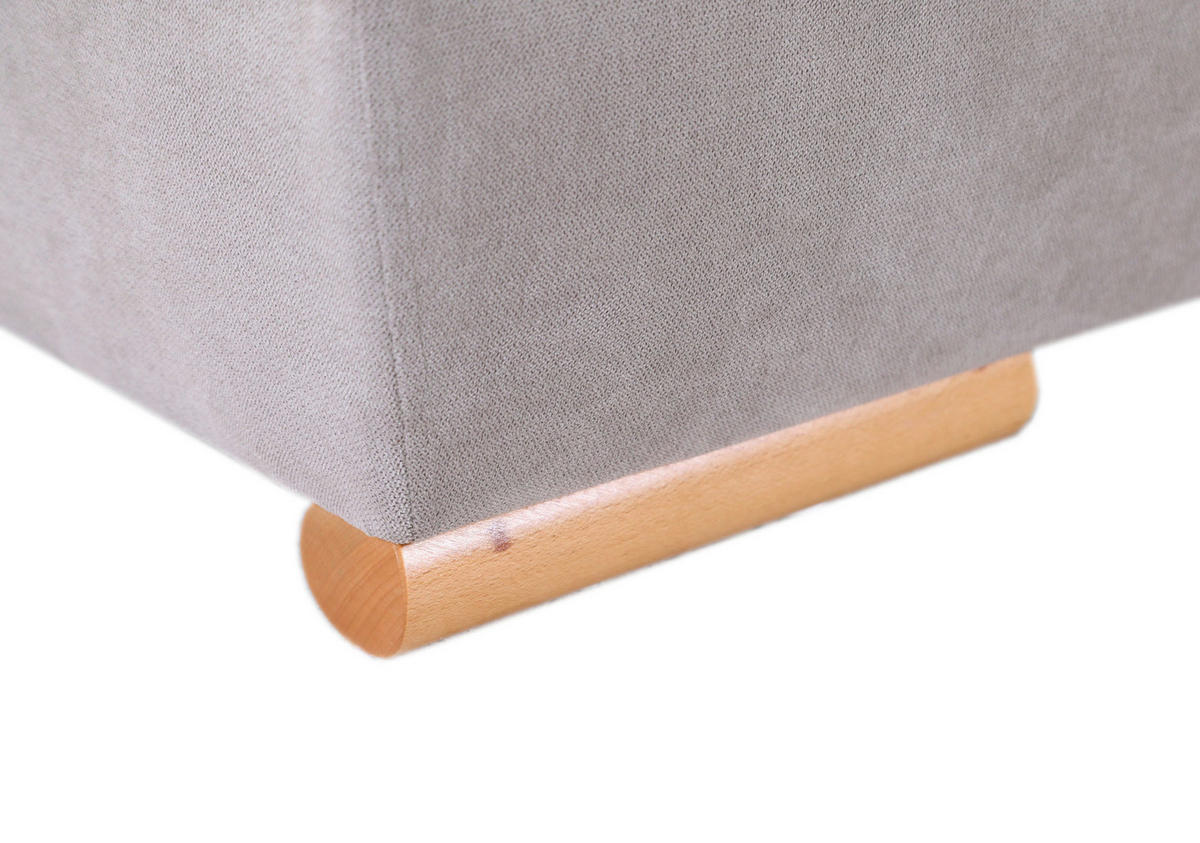 SCHLAFSOFA Flachgewebe Hellbraun  - Hellbraun/Buchefarben, Design, Holz/Textil (200/75/92cm) - Carryhome