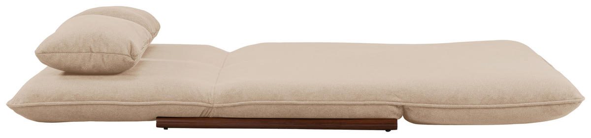 SOFA VELIN Samt Creme, Dunkelbraun  - Dunkelbraun/Creme, Design, Textil/Metall (140/97/80cm) - MID.YOU