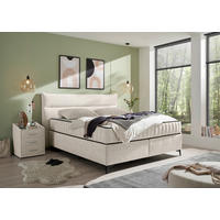 BOXSPRINGBETT 180/200 cm  in Beige  - Beige, MODERN, Holzwerkstoff/Kunststoff (180/200cm) - MID.YOU