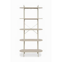 REGAL bež  metal, drvni materijal  - bež, Design, drvni materijal/metal (80/174/34,5cm) - MID.YOU