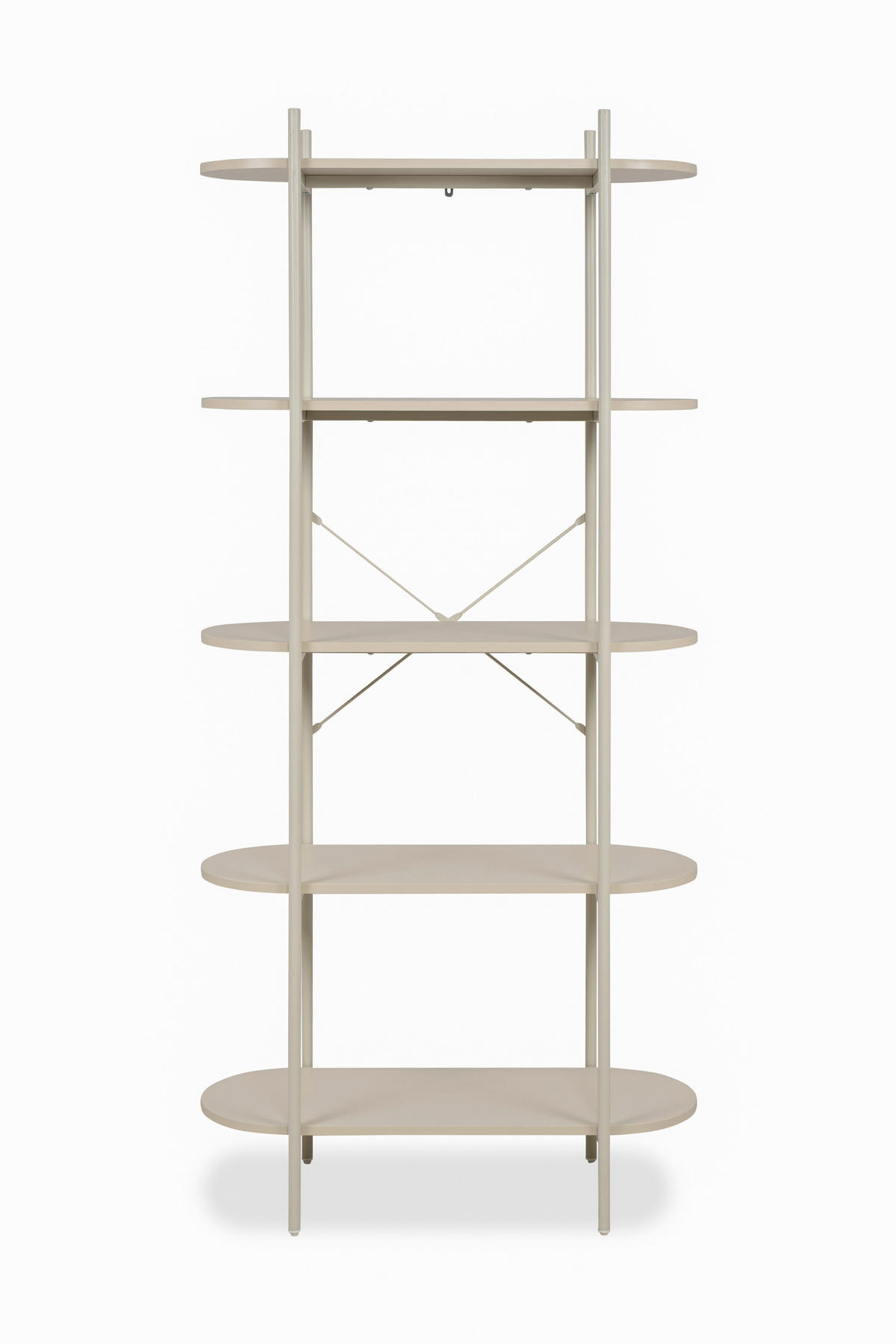 REGAL bež  metal, drvni materijal  - bež, Design, drvni materijal/metal (80/174/34,5cm) - MID.YOU