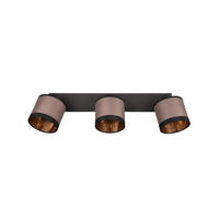 STRAHLER - Taupe/Goldfarben, Konventionell, Textil/Metall (60/21,5/12cm)