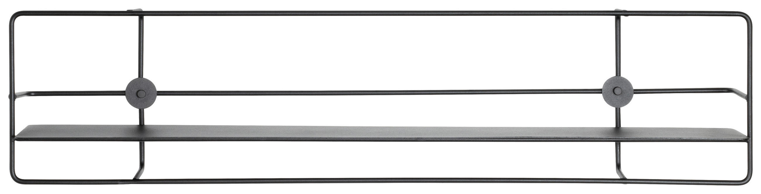 WANDBOARD in 90/22/14 cm Schwarz  - Schwarz, Design, Metall (90/22/14cm)