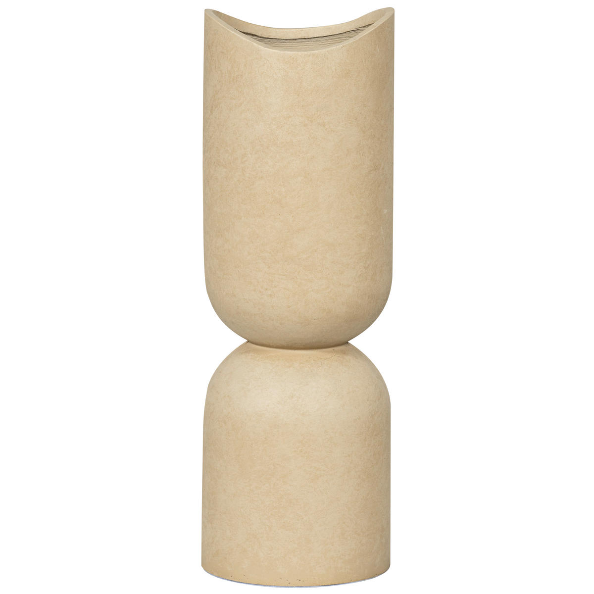 BODENVASE 75 cm  - Beige, Basics, Stein (25/75/25cm) - Livetastic