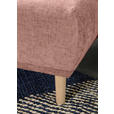 ECKSOFA Altrosa Flachgewebe  - Buchefarben/Altrosa, KONVENTIONELL, Holz/Textil (144/230cm) - Carryhome