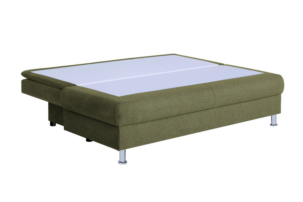 TROSJED NA RAZVLAČENJE tekstil, drvni materijal  maslinasto zelena    - maslinasto zelena/boje kroma, Design, drvni materijal/tekstil (200/92/90cm) - P & B