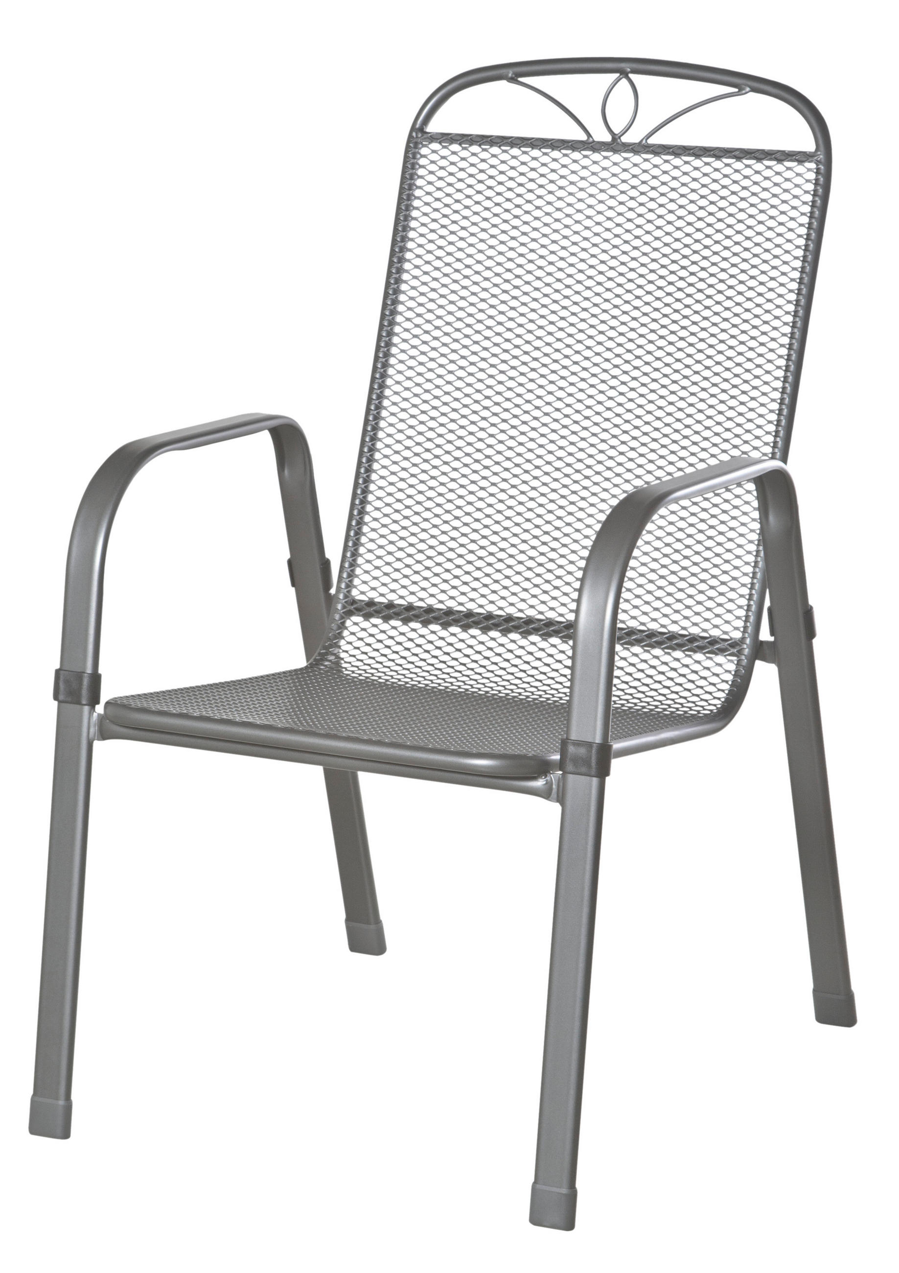 Siena Garden Stapelsessel Anthrazit 57x94x75 cm
