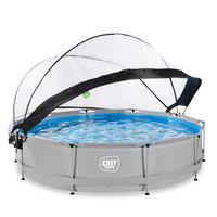 POOL SET 380/250 cm  - ljusblå/grå, Klassisk, plast (380/250cm) - EXIT Toys