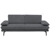 3-SITZER-SOFA in Velours Silberfarben  - Beige/Silberfarben, Design, Textil/Metall (222/89/104cm) - Dieter Knoll