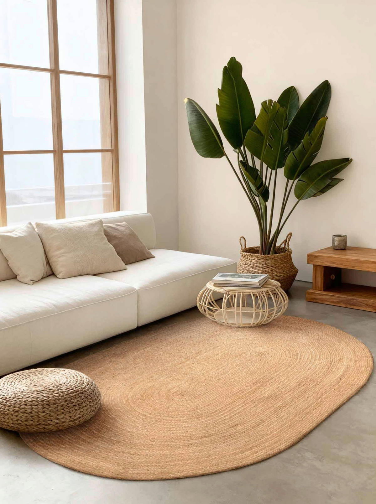 JUTETEPPICH 160/230 cm Jute Braided Honig, Hellbraun  - Hellbraun/Honig, Basics, Textil (160/230cm) - Hanse Home