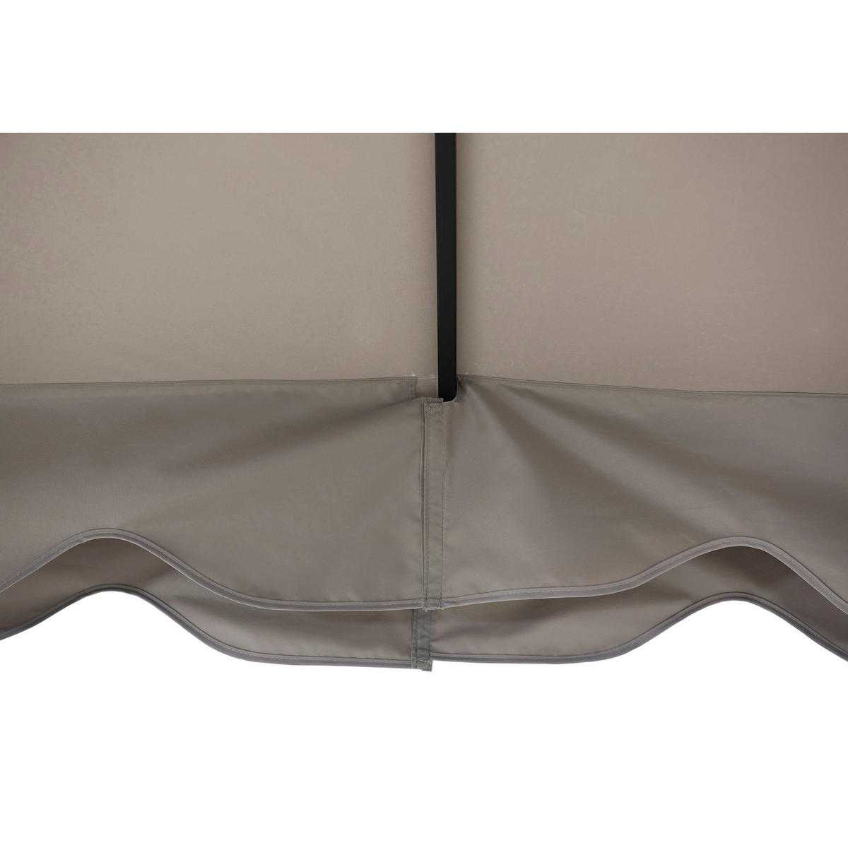 PAVILLON 402/296/336 cm Stahl  - Schwarz/Grau, Basics, Textil/Metall (402/296/336cm) - Modante